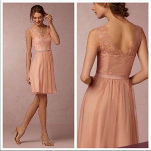 BHLDN Hitherto Lina Blush Tulle Lace Dress 6
